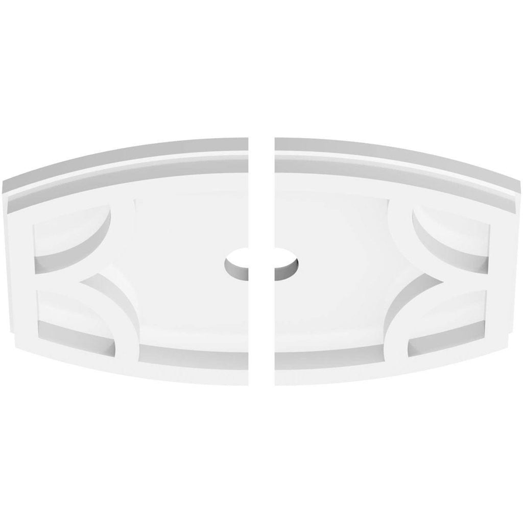 Contemporary PVC Ceiling Medallion Two Piece G940615