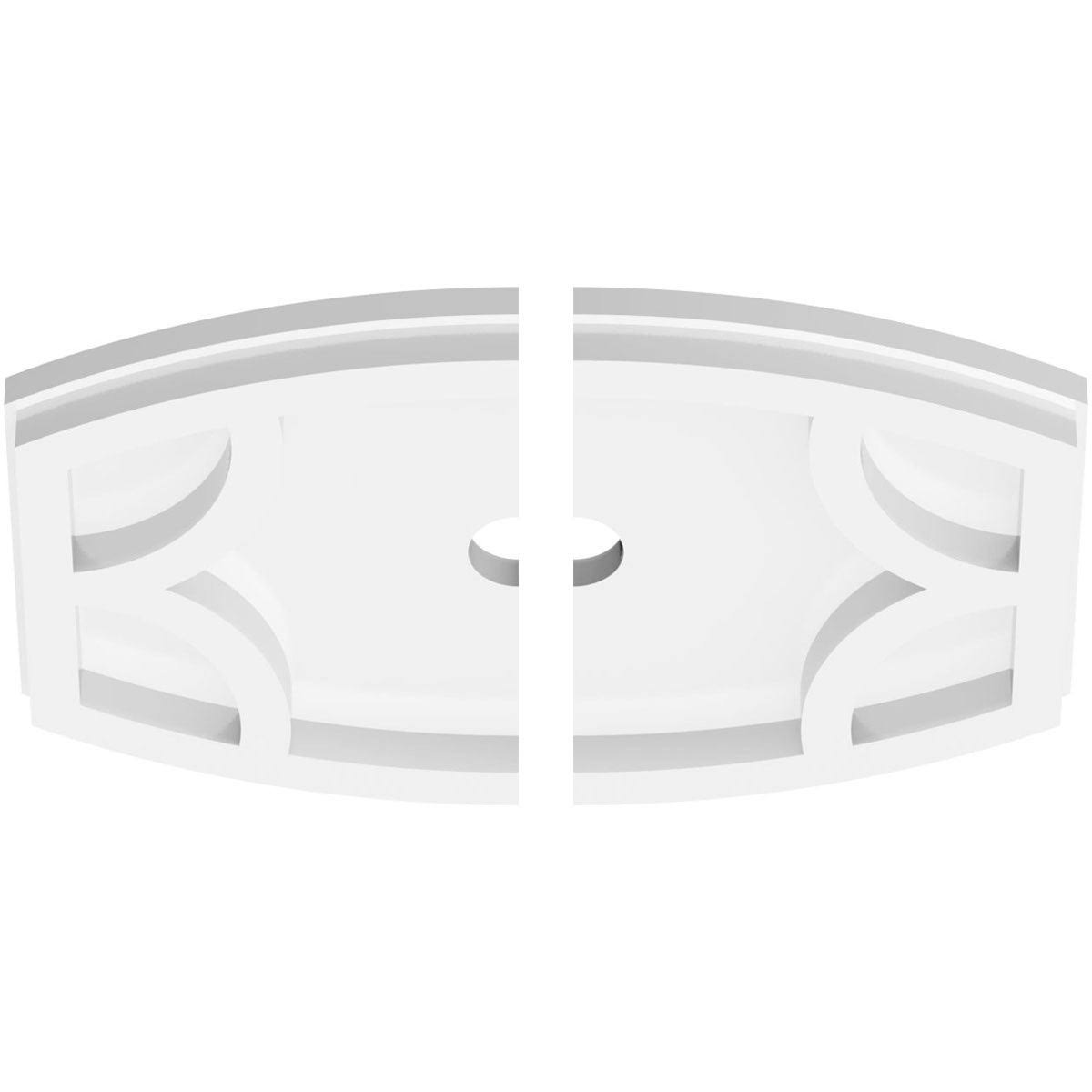 Contemporary PVC Ceiling Medallion Two Piece G940615