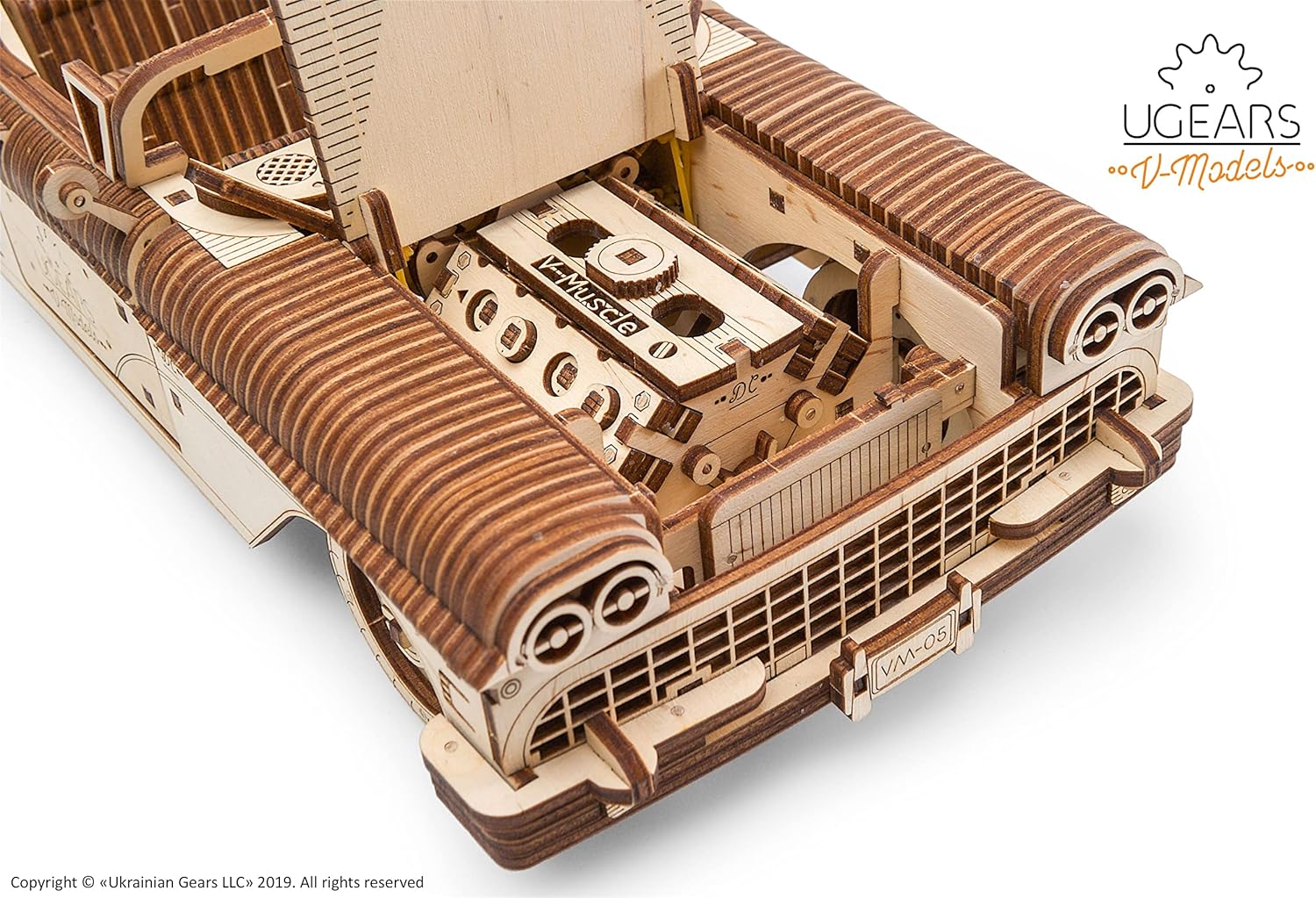 Mechanical Wooden 3D Puzzle Model Dream Cabriolet R430945