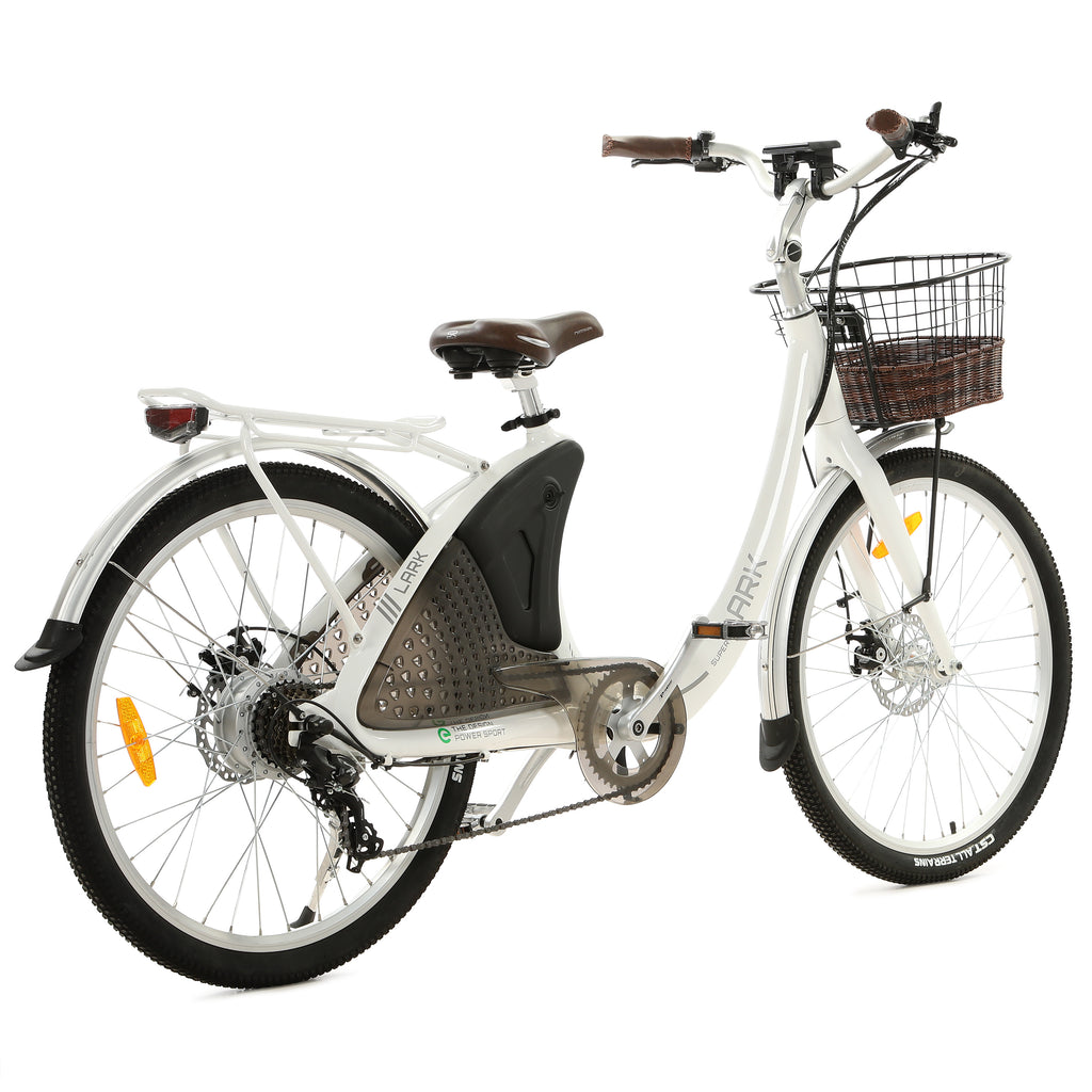 26" 36V 10AH Electric Bike with Basket and Rear Rack B475