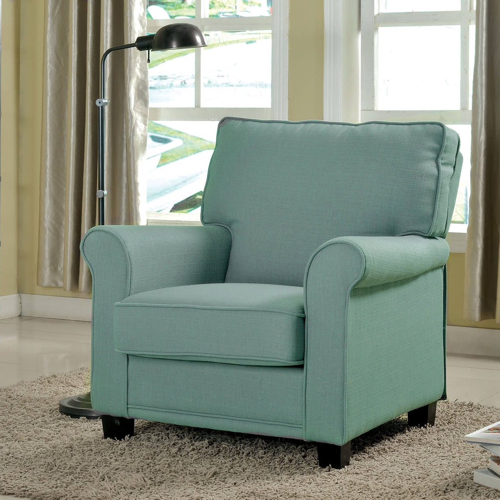 Yellow Padded Linen Arm Chair I19619