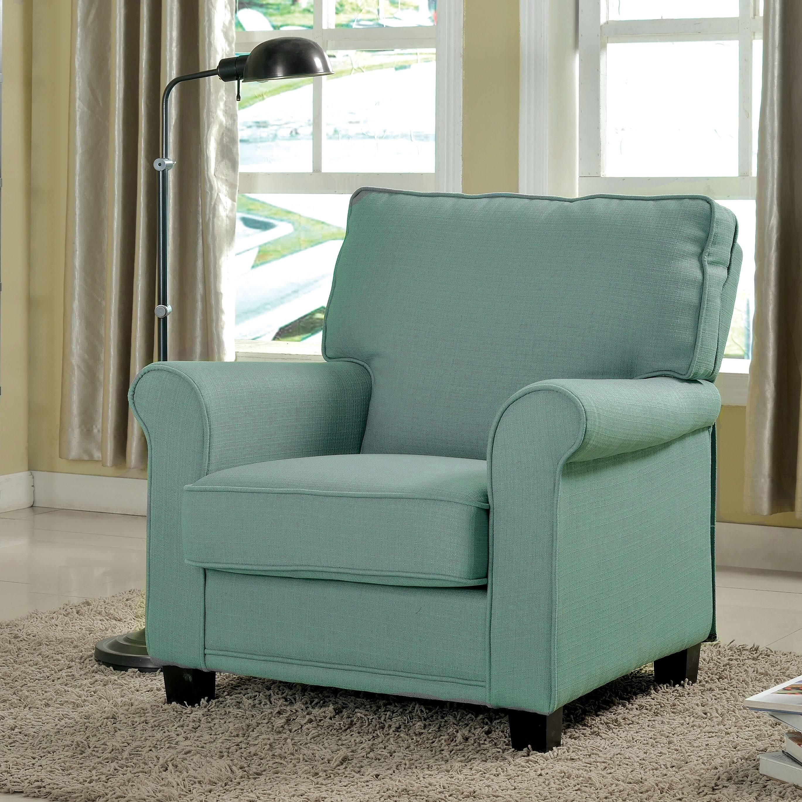 Yellow Padded Linen Arm Chair I19619