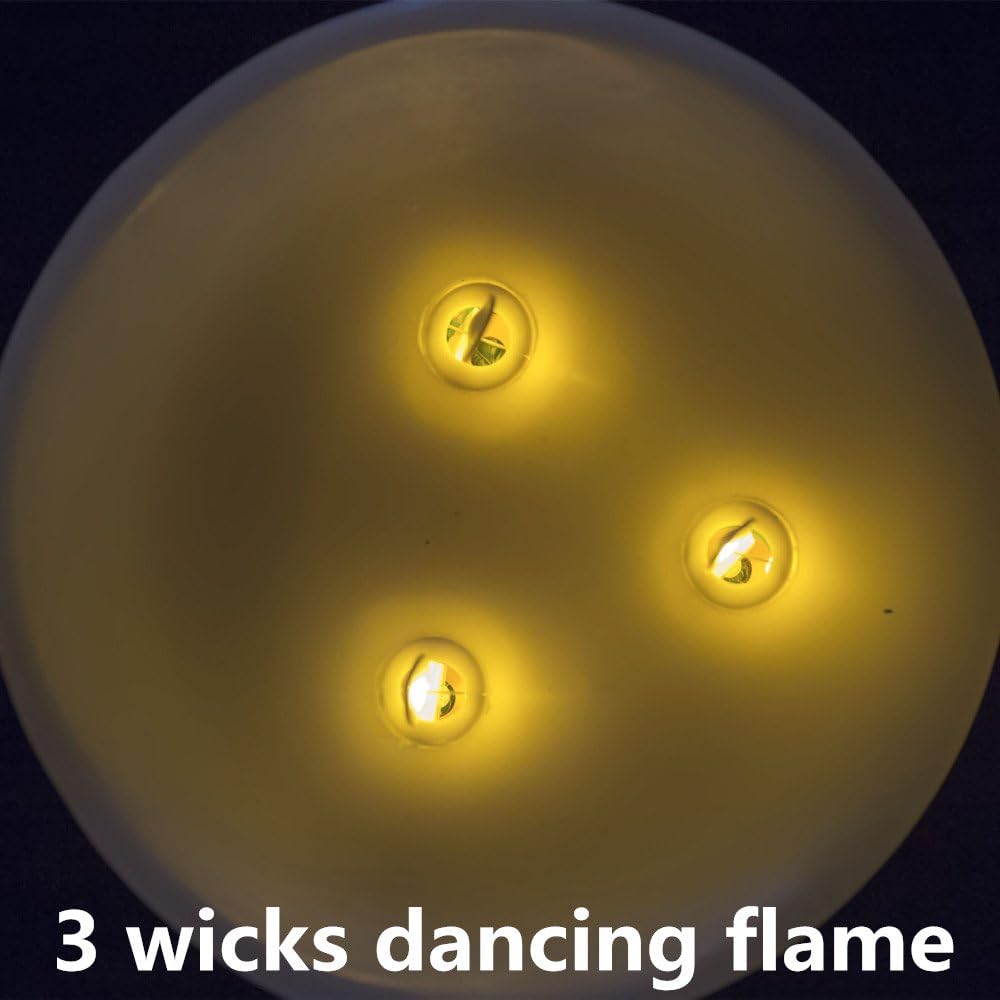Ivory 3-Wicks Decorative Candle I827129