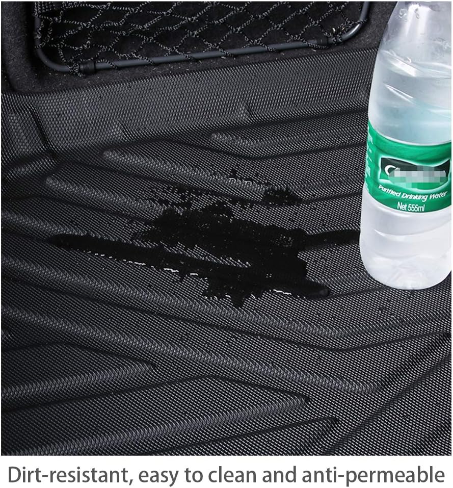 Black Rubber Rear Cargo Liner for 2021 2022 Toyota Sienna, Pack of 2 X7074