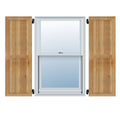 Framed Board-n-Batten Shutters, Rough Sawn Western Red Cedar (Per Pair) M61662