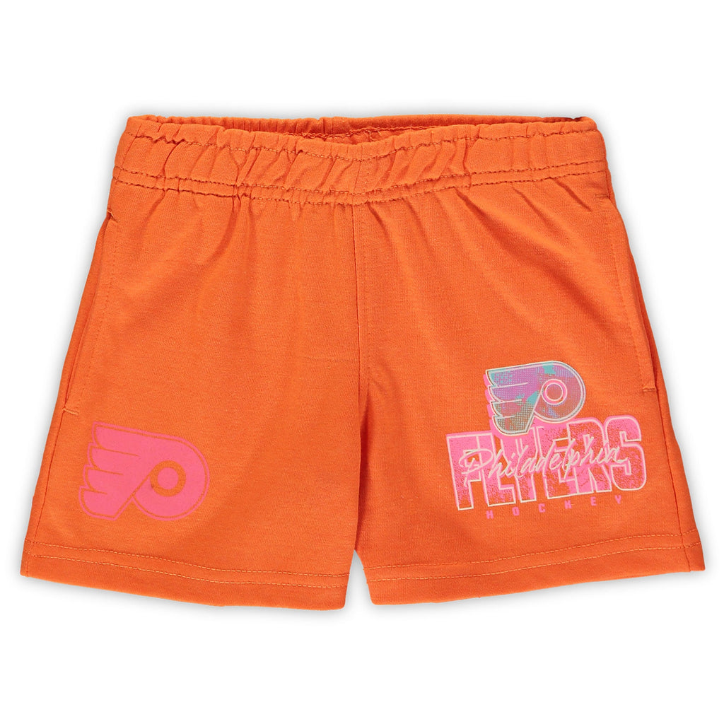 Toddler White/Orange T-Shirt & Shorts Set Z7532
