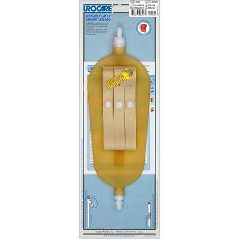 Reusable Latex Urinary Leg Bags, Large, 500ml Capacity F589