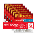 20x20x1 MPR 1000D Micro Allergen Air Filter, 6-Pack W618