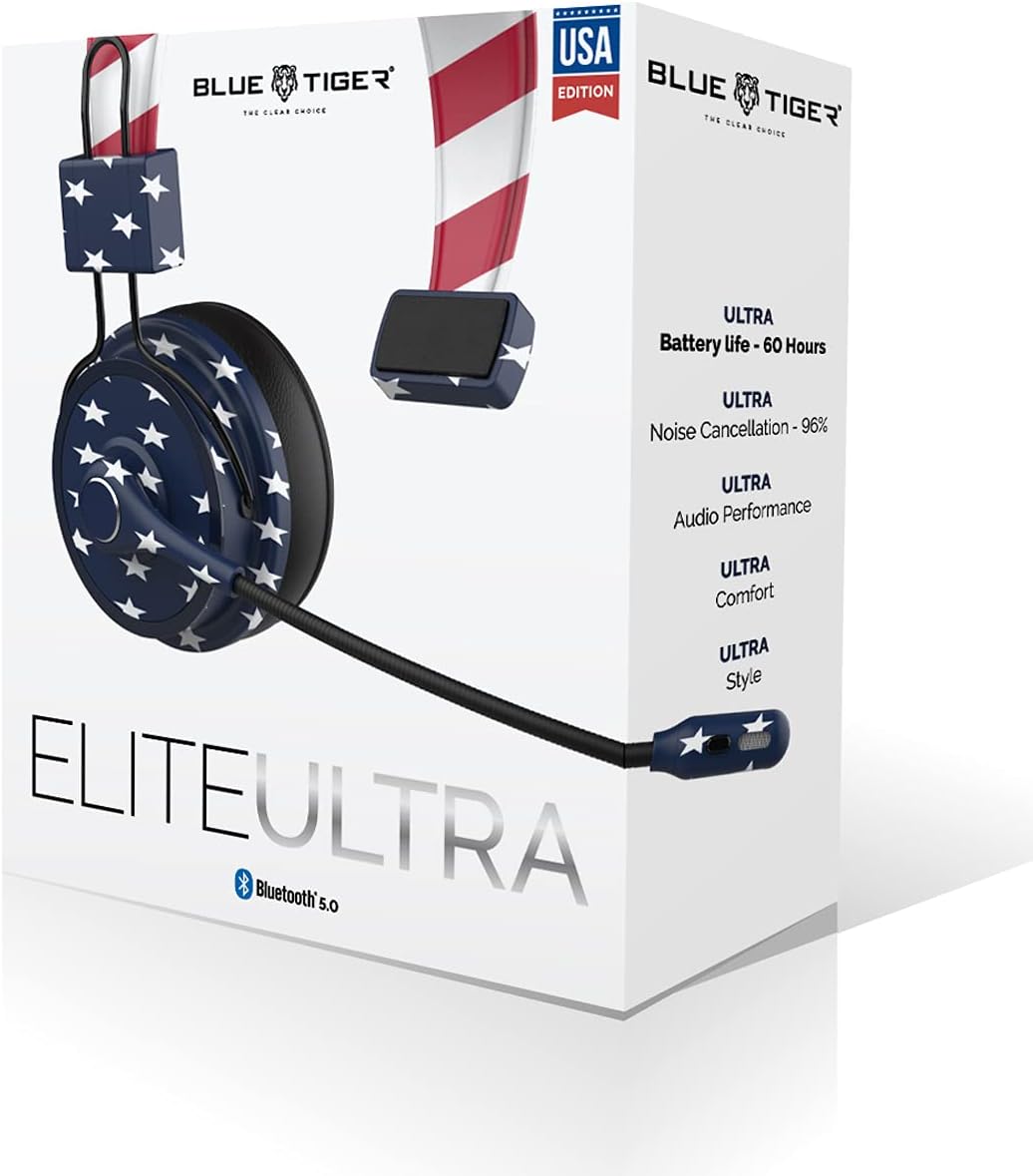 Blue Tiger Elite Ultra USA Wireless Bluetooth Headset J9295
