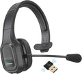 Wireless Computer Headset with Mic, On Ear Bluetooth 5.0, 30 Hour Talk Time, 1-Pack X962