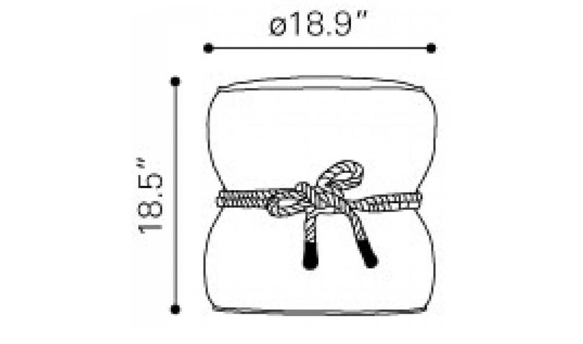 Orange Ottoman V5617