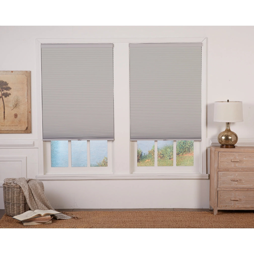 Grey/White Cordless Blackout Cellular Shade 59 x 64 O2436