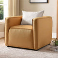 Yellow Fabric Accent Chair I741485