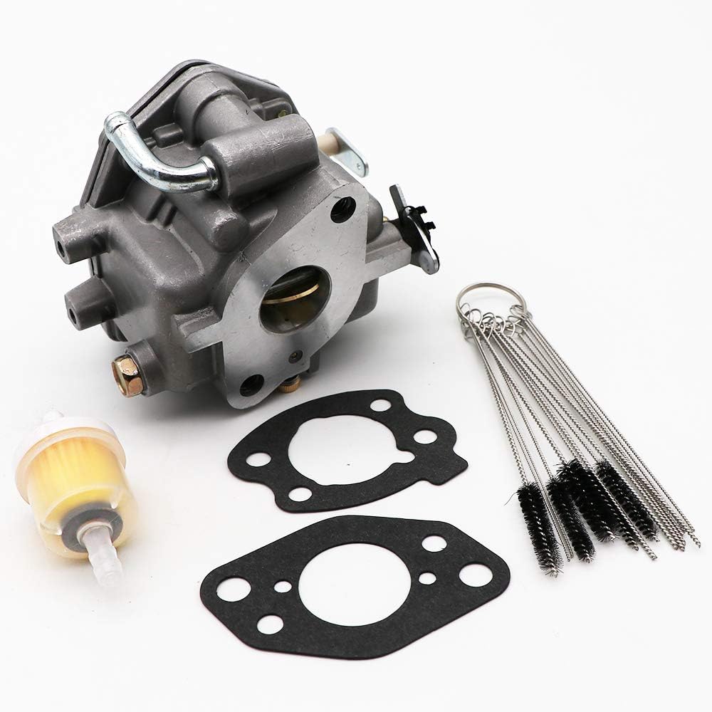 Carburetor with Carbon Dirt Jet Cleaner Tool Kit & Fuel Filter Mounting Gasket Pack of 2 V877779
