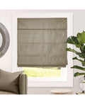 Brown Blackout Roman Shade 29 inchw x 64 inchh K938473