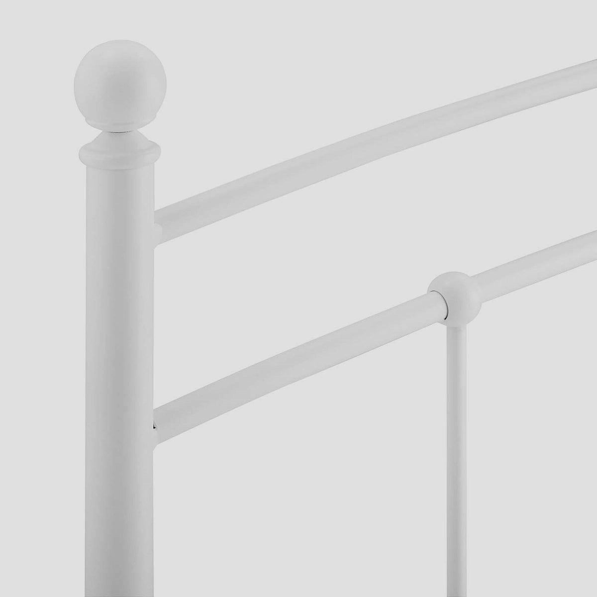 Arched King Size White Metal Headboard A97237
