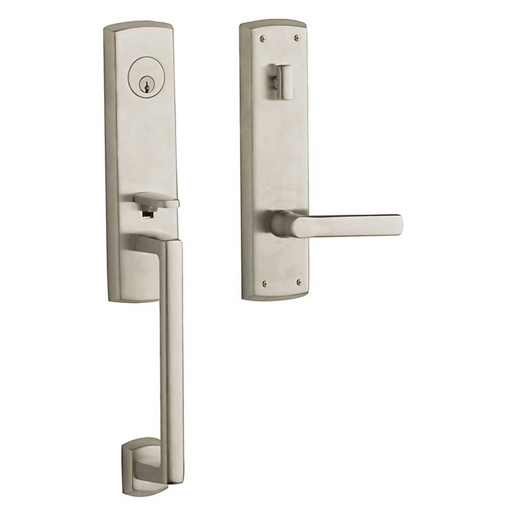 Left Handed Keyed Entry Handleset Satin Nickel F935836