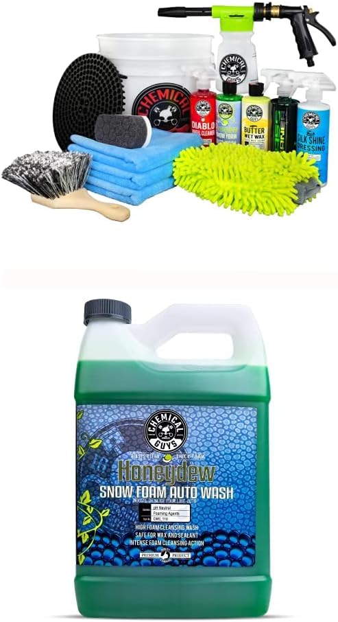 16-Piece Car Wash Kit with Foam Cannon and Bucket K347