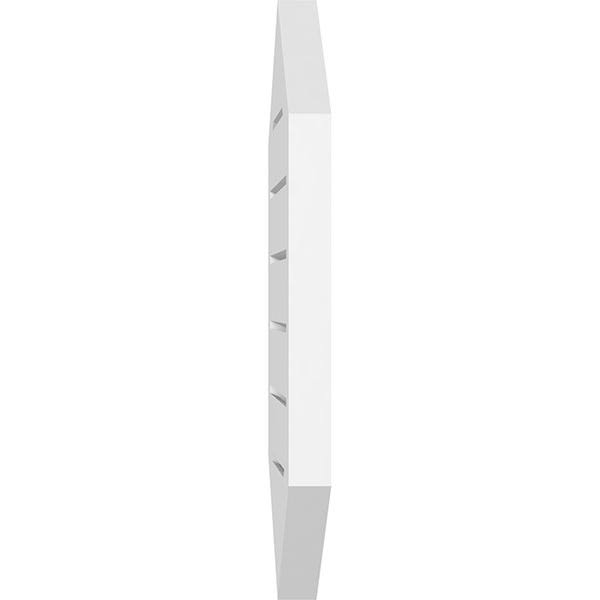 16x22W x 34x22H Vertical Peaked Surface Mount PVC Gable Vent K9924