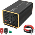 2000 Watt 12V DC to 120V AC Modified Sine Wave Car Inverter with 3 AC Outlets X200219