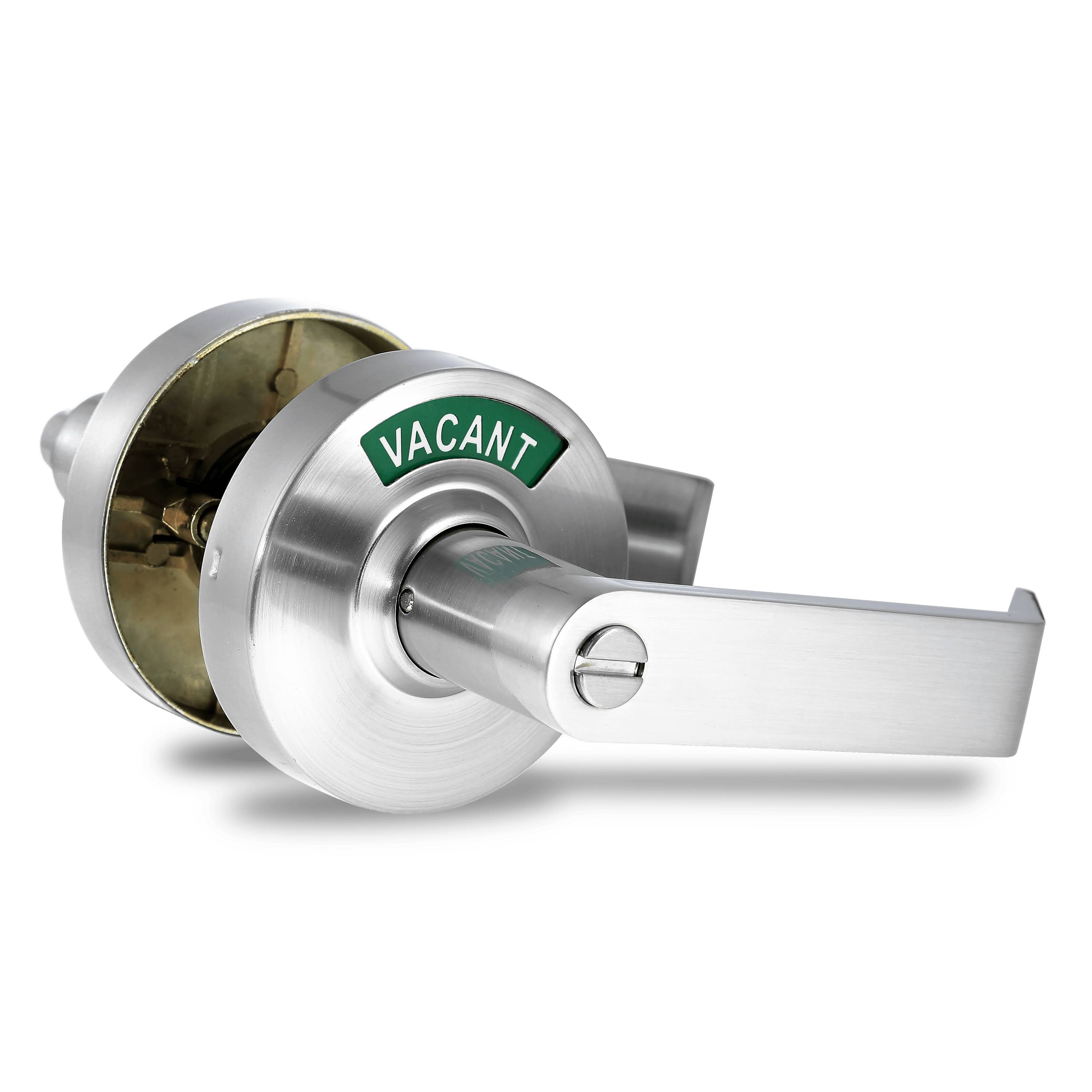 Satin Nickel Privacy Indicator Lock and Lever G283