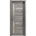 Sliding French Pocket Door with Frosted Glass M165089