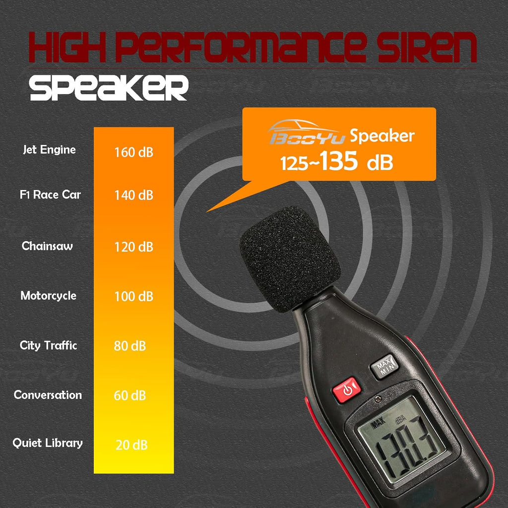 12V 200W 9 Tones Police Warning Emergency Siren PA System with Handheld Microphone F1036
