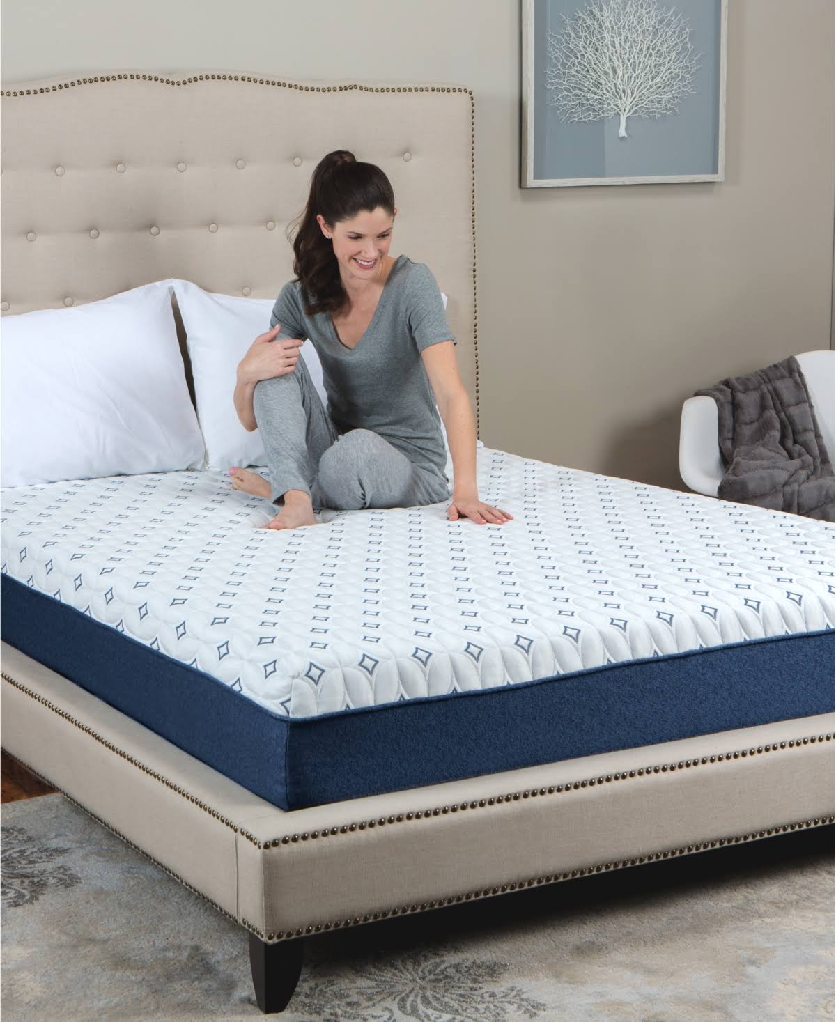 White California King Plush Mattress F4517