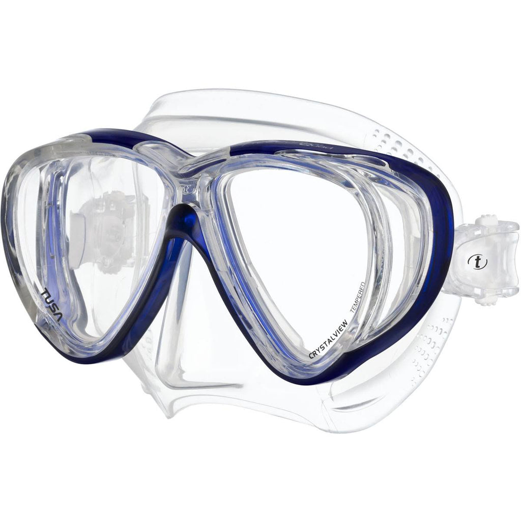Black/Fist Tale Blue Diving Mask W92883