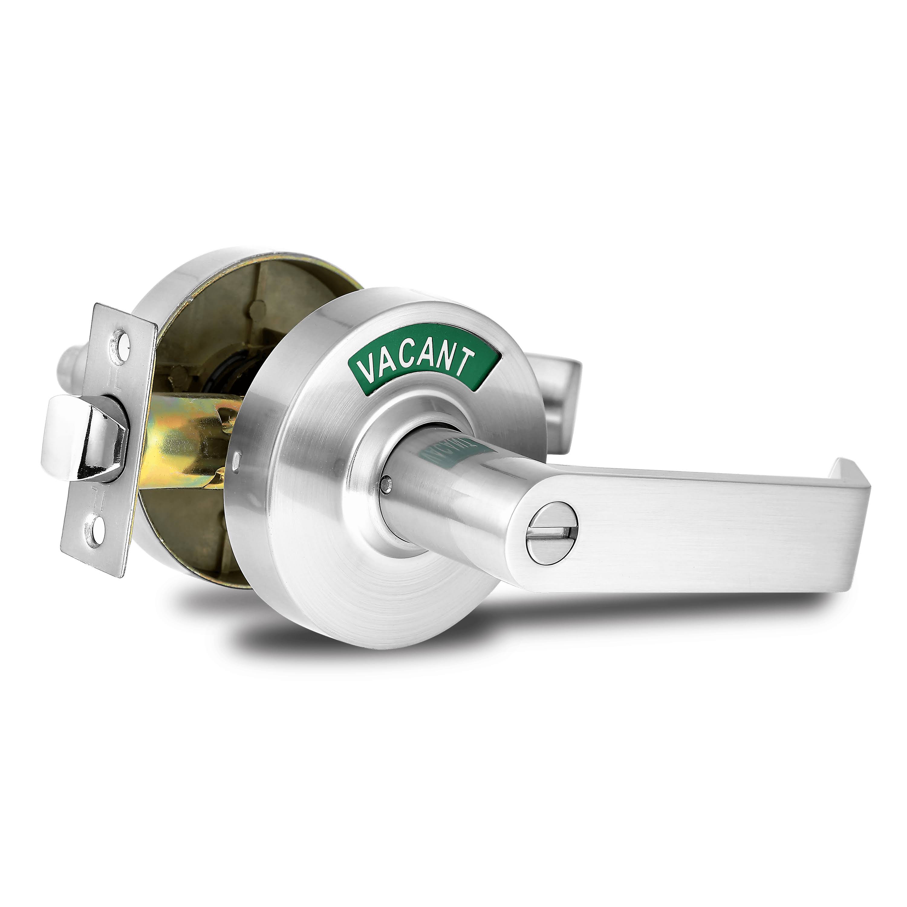 Satin Nickel Privacy Indicator Lock and Lever G283