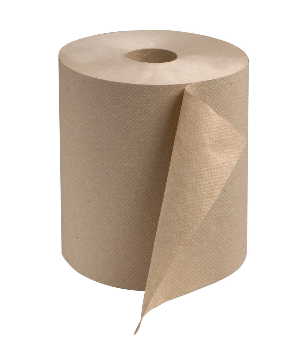 Natural Hardwound Roll Towel, 7.88x22 x 600 ft, 12/Carton U789977