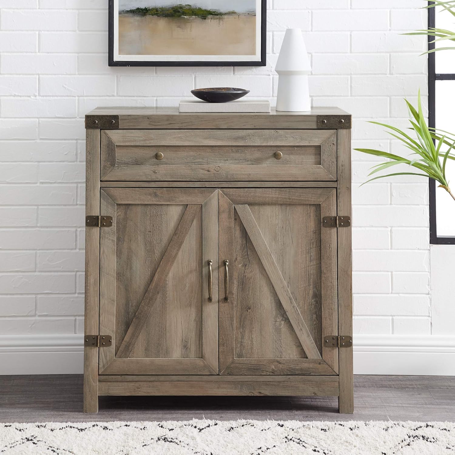Grey Wash Accent Cabinet T873262