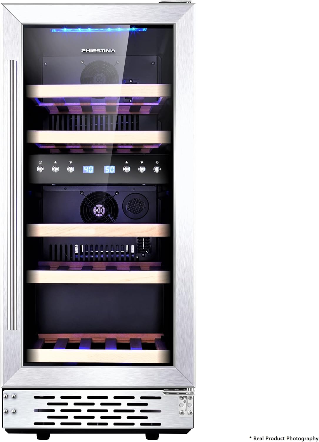 15 Inch Dual Zone Wine Cooler Refrigerator X513869