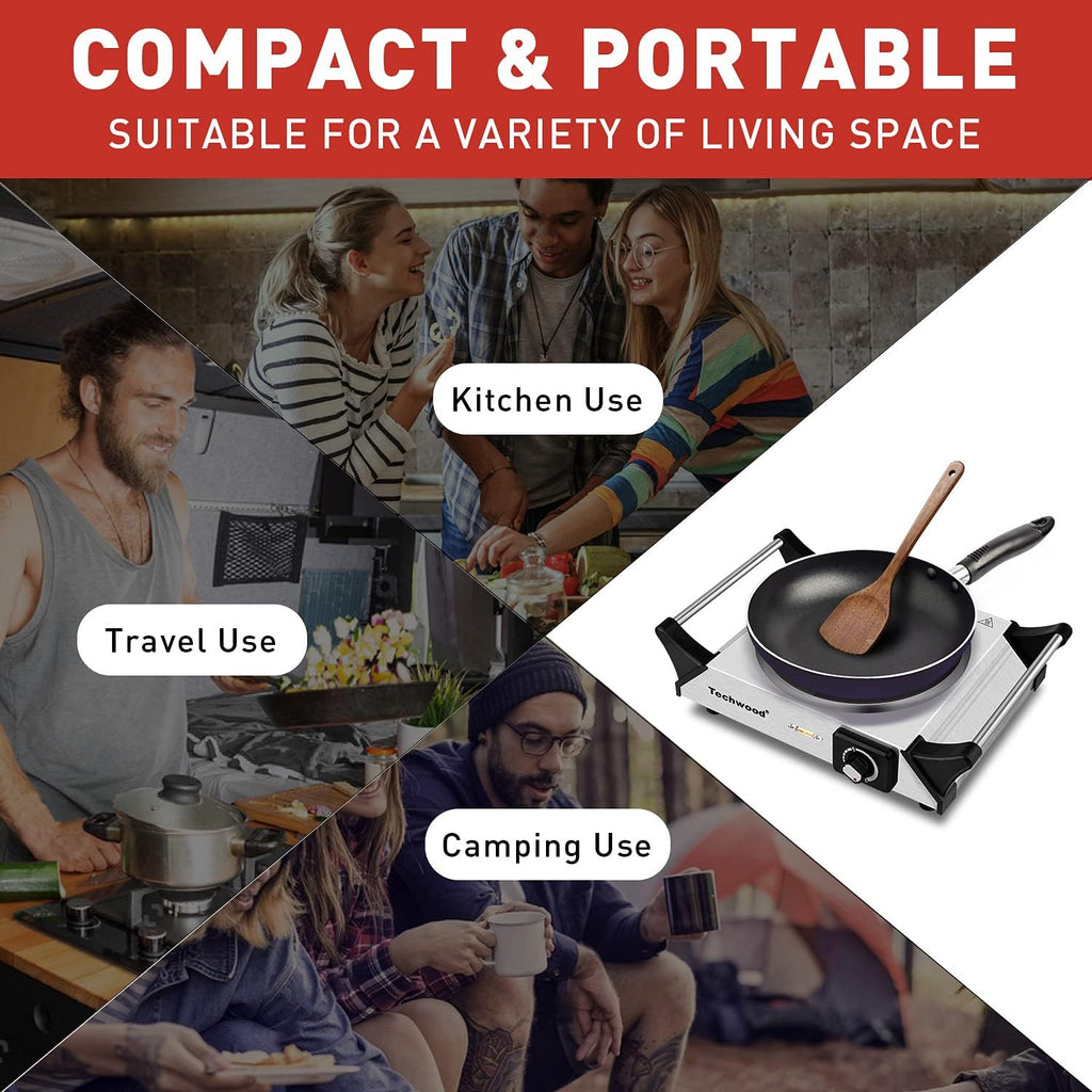 1200W Infrared Ceramic Single Burner Portable Electric Stove J196004