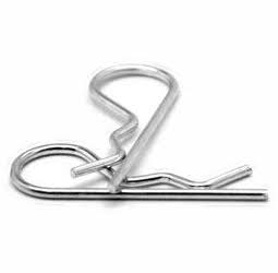 .072 x 1 7/8 Zinc Plated Low Carbon Steel Hitch Pin Clip Pk 2000 K339