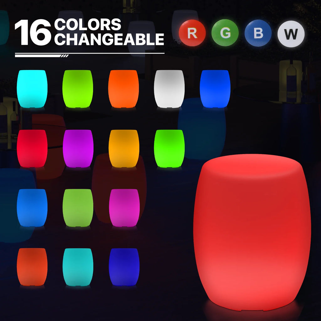 Barrel Shaped LED Bar Stool with Remote Control Z812415