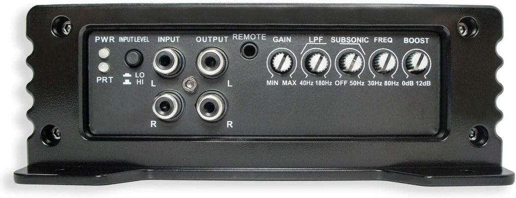 Single 12 Vented Port Sub Box & Car Stereo Amplifier Y411
