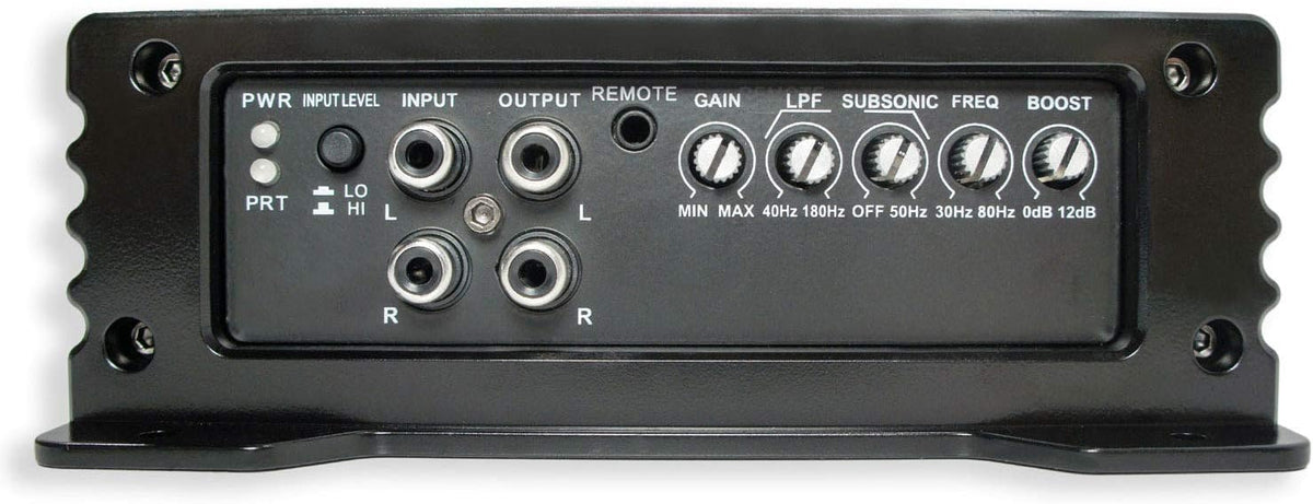 Single 12 Vented Port Sub Box & Car Stereo Amplifier Y411