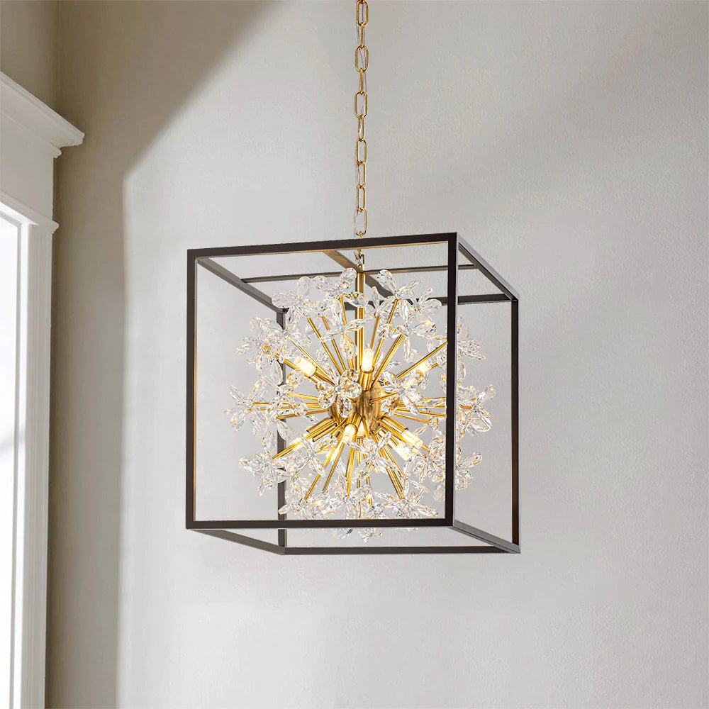 10-Light Dimmable Crystal Chandelier K4680