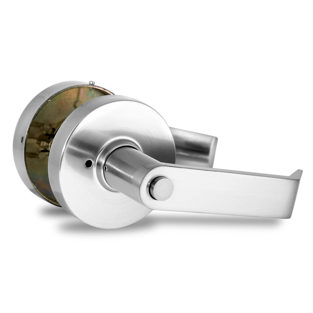 Satin Nickel Privacy Indicator Lock and Lever G283