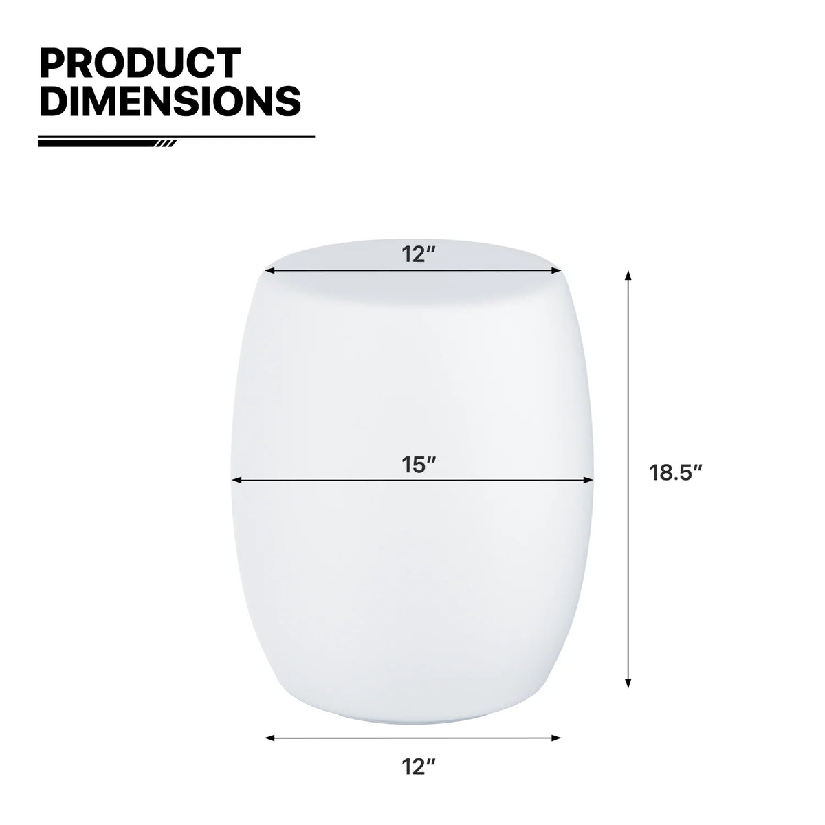 Barrel Shaped LED Bar Stool with Remote Control Z812415