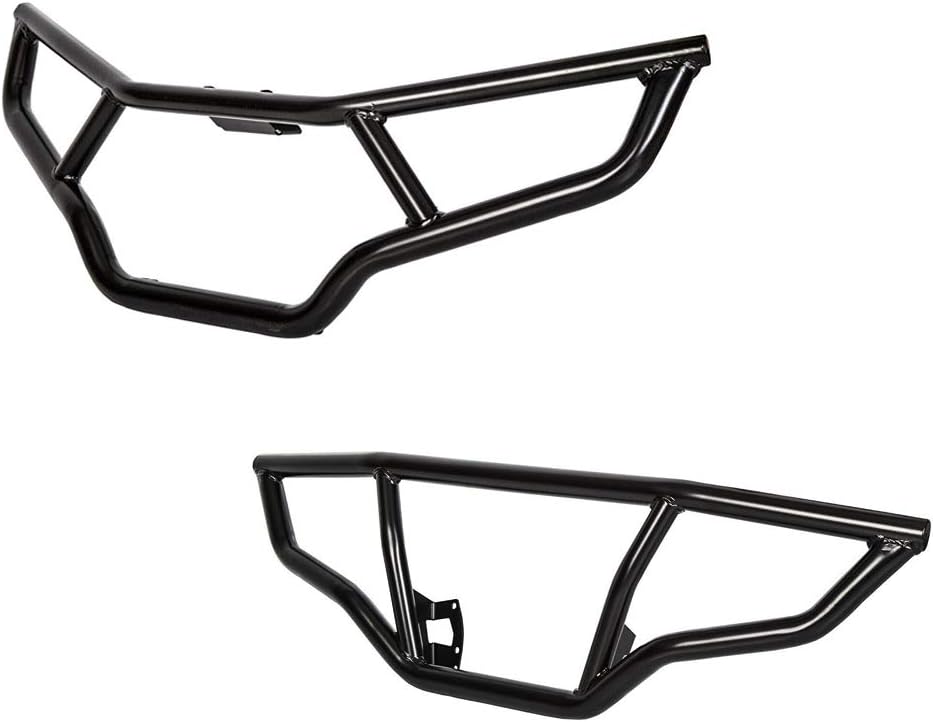 Front and Rear Brush Guard Bumper Set Black 2pcs E95297