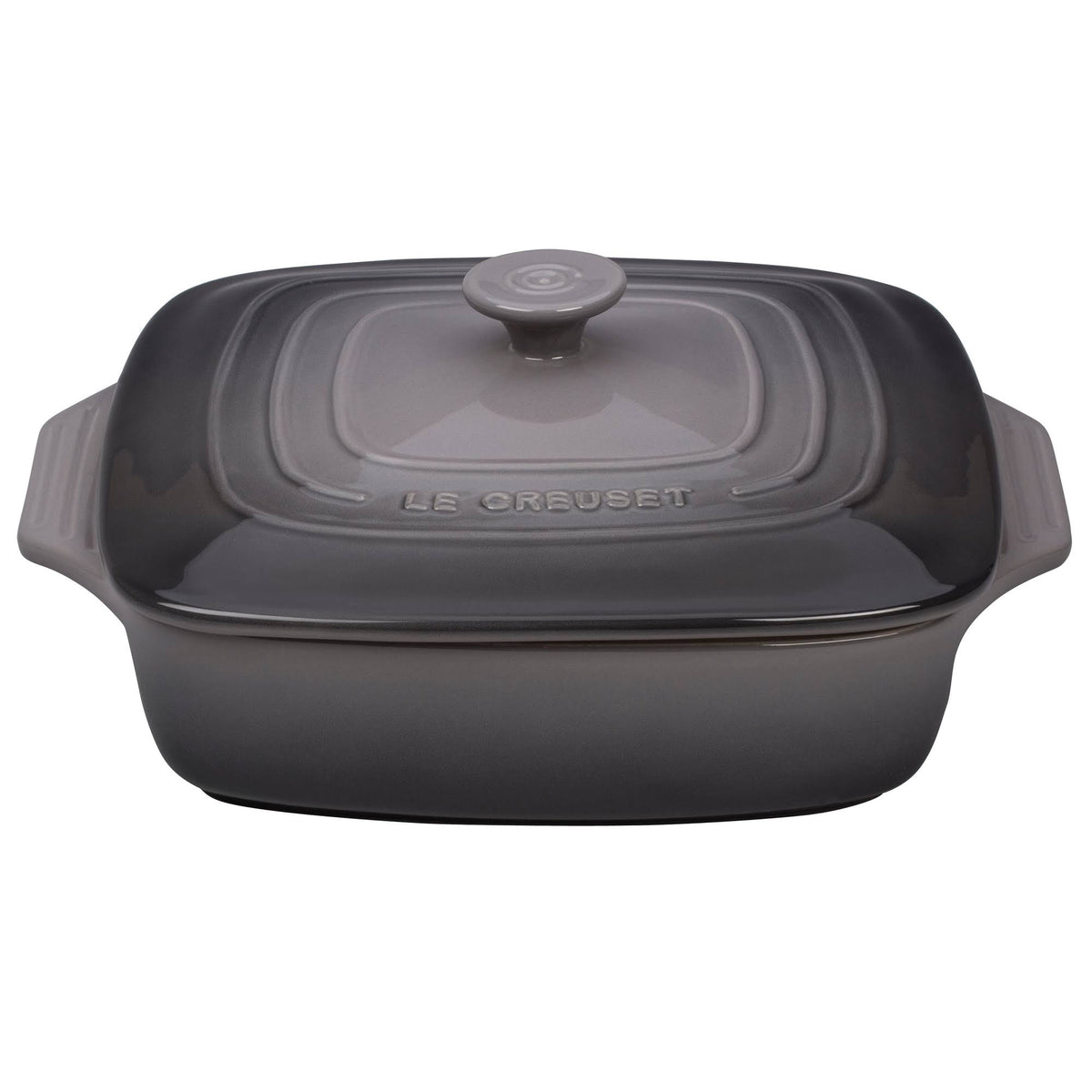 9.5-Inch Cerise Stoneware Covered Square Casserole X92064