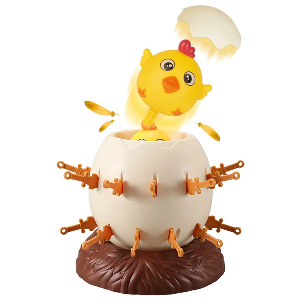 Brown Tricky Chick Eggs Game Bucket Kiddie Toy L4050