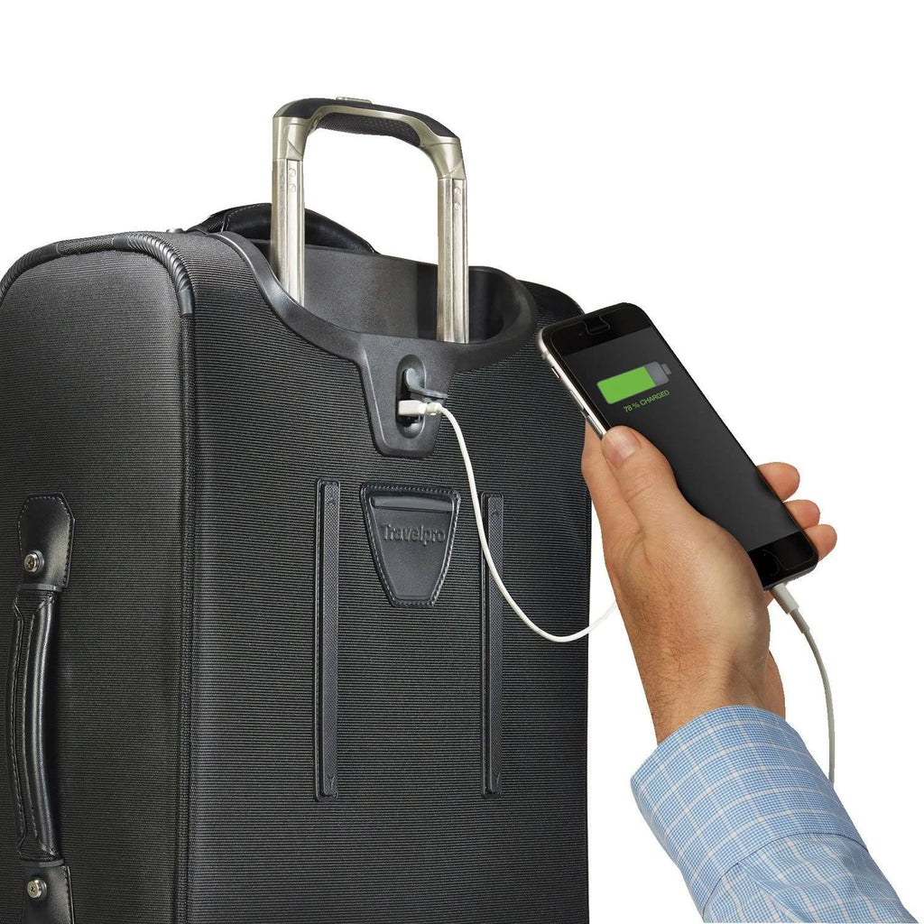 Expandable Carry-On with USB Charging Port - Blue P184543