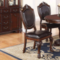 Set of 6 Brown Dining Chairs N658916
