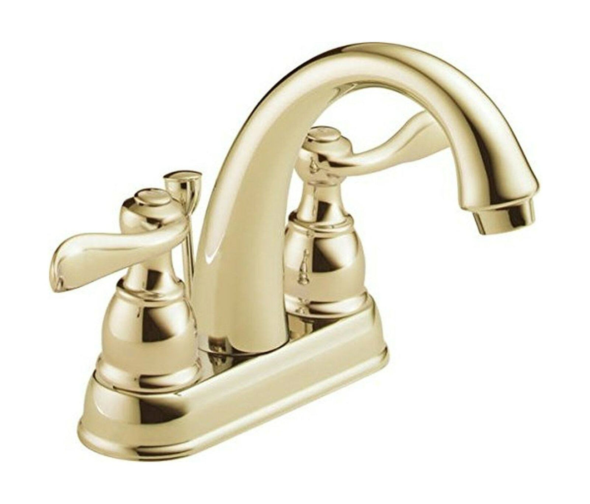 Two Handle Centerset Bathroom Faucet Polished Brass F51265