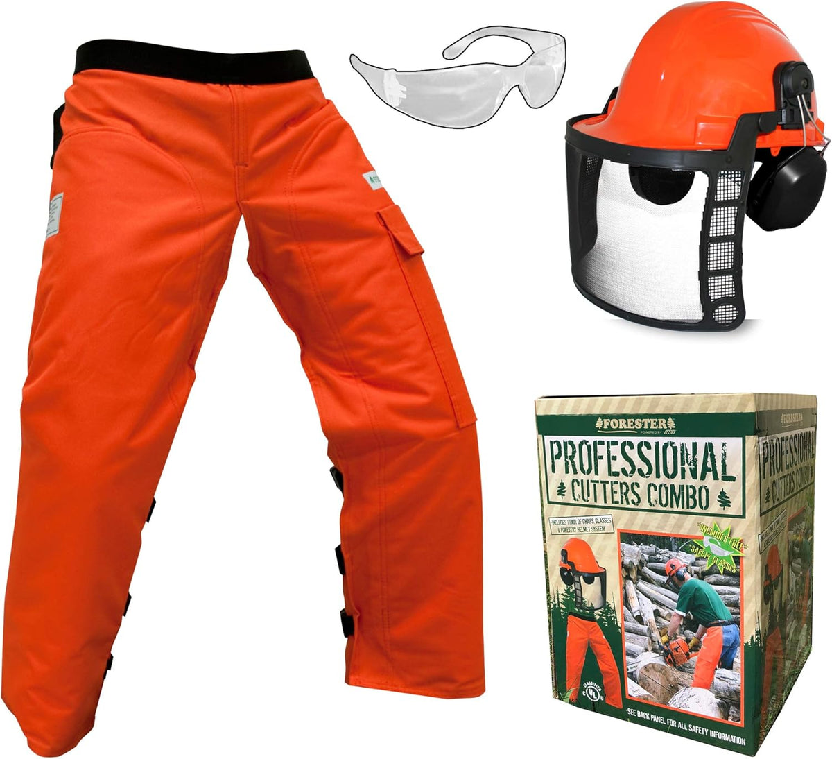 Arborist Forestry Professional Cutter's Combo Kit Chaps Helmet U2508