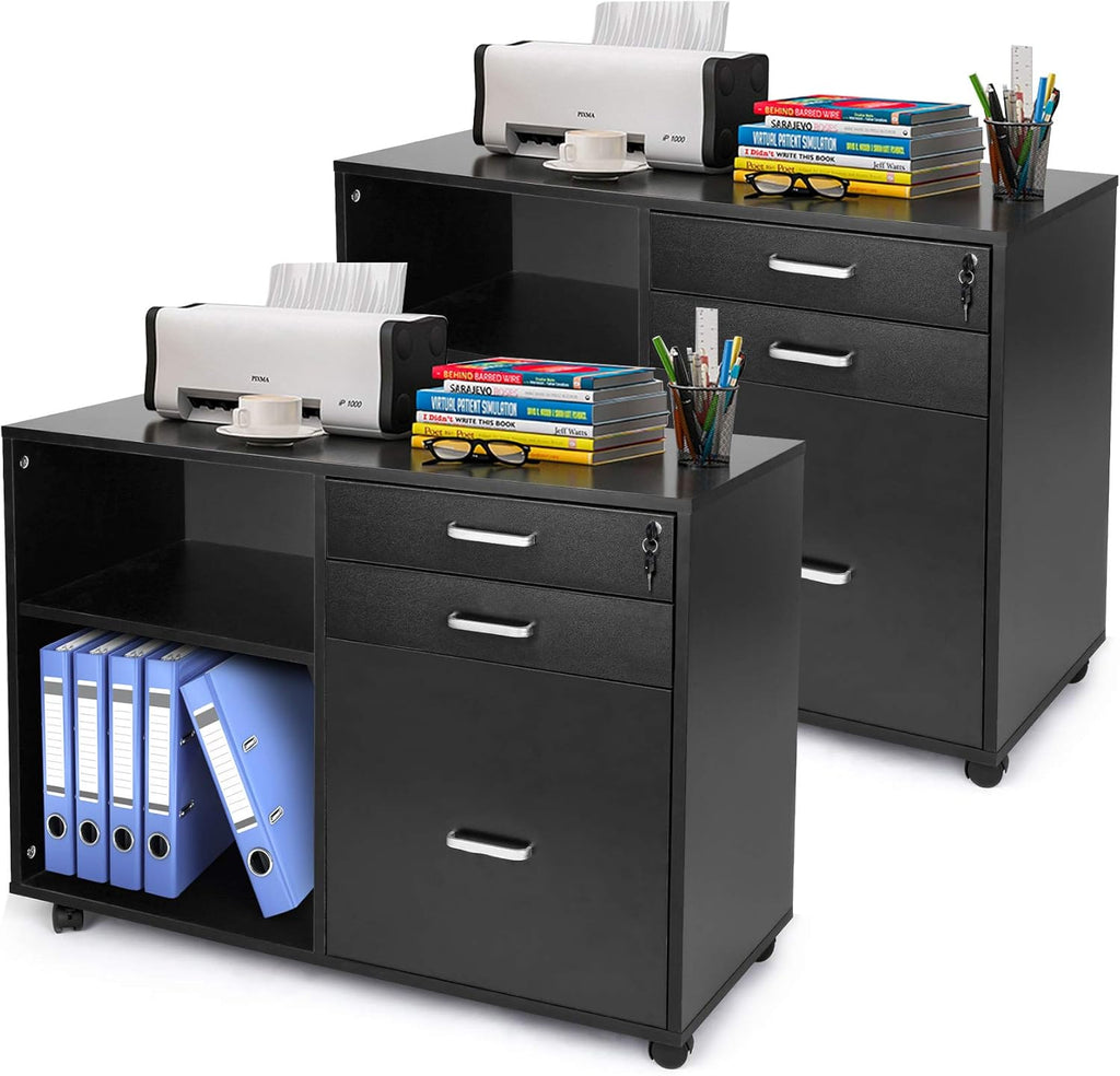 White 3 Drawer File Cabinet with Lock O88959