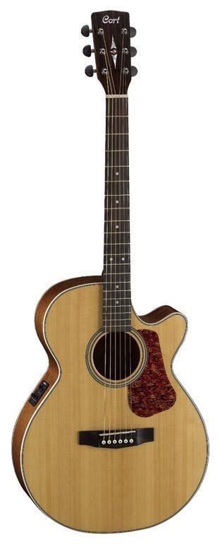 Natural Satin Solid Spruce Top Acoustic-Electric Guitar E92087